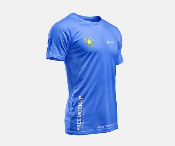 Free Floating Men'S T-shirt Mockup
