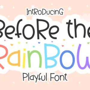 Free Font Before the Rainbow (Fonts)