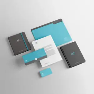 Free Brand Identity Stationery Mockup with Notebook (PSD)