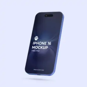 Free iphone 16 Pro Mockup (PSD)